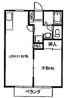 リヴェール山吹【202号室】の間取り