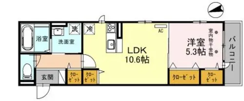 グランパルク【2階】の間取り