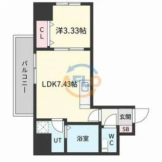 アートレジデンス梅田北Ⅱ【2階】の間取り