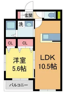 アンジェリーヴ【202号室】の間取り