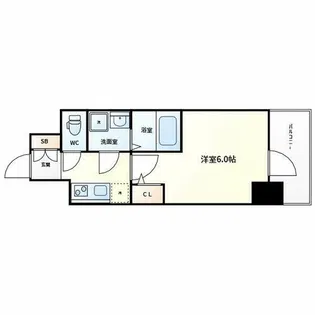 ファーストフィオーレ京橋ノワール【2階】の間取り