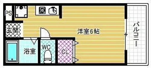 メゾン北花田【3階】の間取り