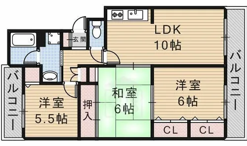 マンショングランドモナーク【4階】の間取り