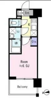 エスリード ザ・グレア大阪【4階】の間取り