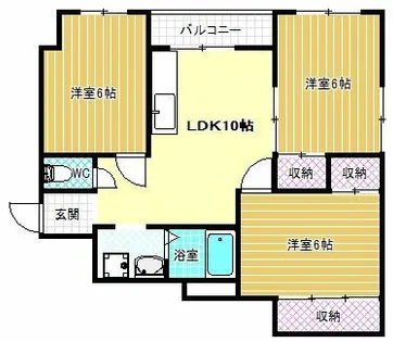 山口白鳥ビル【4階】の間取り