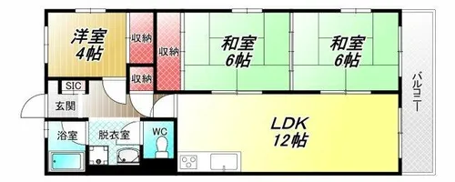 メゾン森下【3階】の間取り