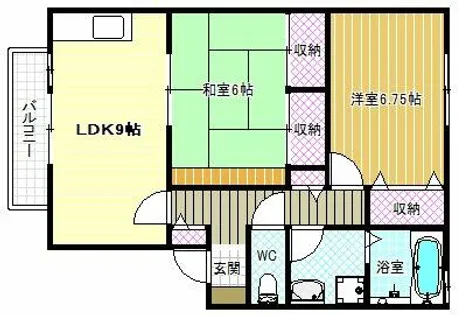 ソフィアドミール【2階】の間取り