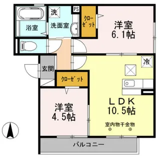 フォレ・ノワール【2階】の間取り