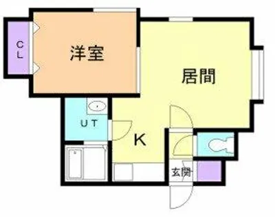 セレストフルール【205号室】の間取り