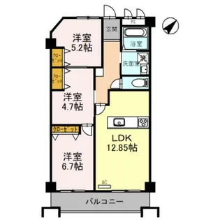 住吉建物2号館【2階】の間取り