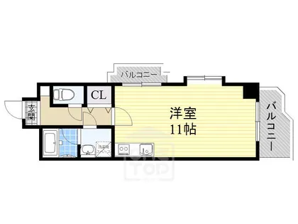 ステーションハイツ南茨木【5階】の間取り