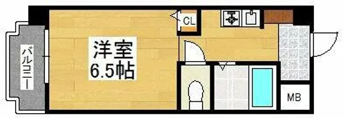 G-ONE西新Ⅱ【3階】の間取り