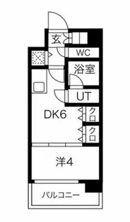 S-RESIDENCE淀屋橋【11階】の間取り