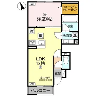 シャトレⅡ【102号室】の間取り
