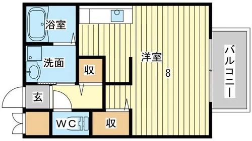 コンフォートテクノⅡ A【201号室】の間取り