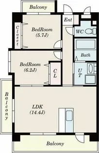 S-FORT西郊通 トランクルーム空き出ました 【7階】の間取り