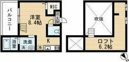 ユイットロワ【1階】の間取り