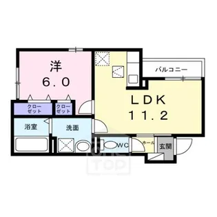 オルテンシア【1階】の間取り