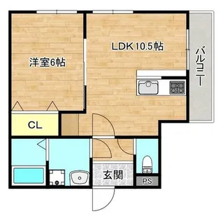 大阪府大阪市生野区巽東2丁目【アパート】の間取り