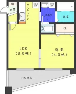 シティテラス南5条【10階】の間取り