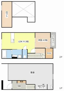 プランドールルミナス石畑【L-5号室】の間取り
