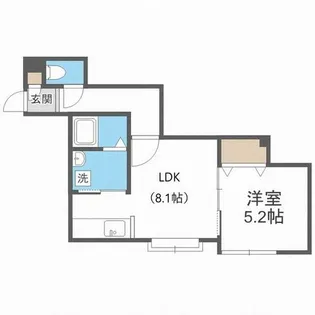ハピネス北2条Ⅱ【2階】の間取り