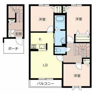 シャーメゾンウィルB【2階】の間取り