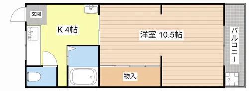 伊勢屋ハイツ【2階】の間取り