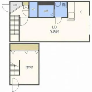 n・blanc【302号室】の間取り