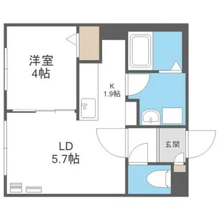 Ciel Serein円山【103号室】の間取り