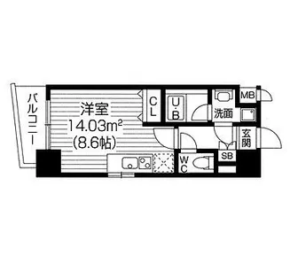 S-RESIDENCE福島Luxe【506号室】の間取り