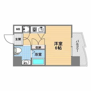 インターフェルティR2甲子園【5階】の間取り