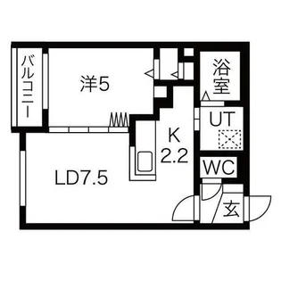 ESTOR琴似【1階】の間取り