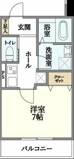 クレリア神戸【1階】の間取り
