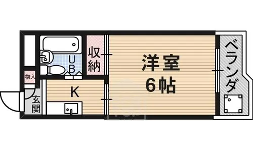 本丸ハイツ【3階】の間取り