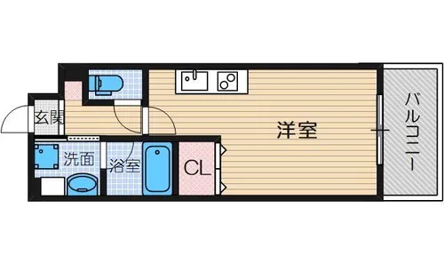 大阪府茨木市西中条町【マンション】の間取り