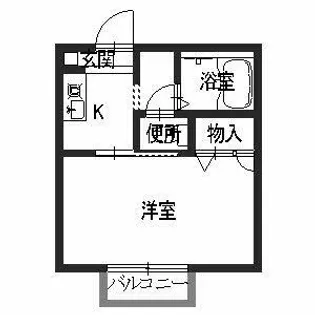 リベールやしろ【0205号室】の間取り