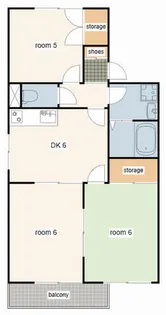 ヴァンベールB棟【101号室】の間取り