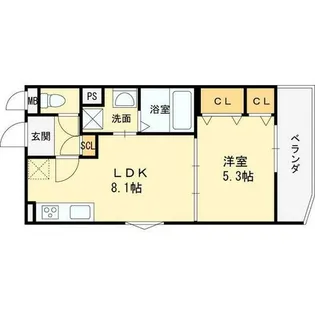大阪府茨木市豊川4丁目【アパート】の間取り