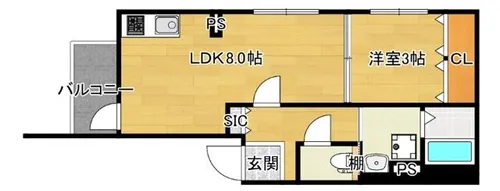パークテラス淡路【3階】の間取り