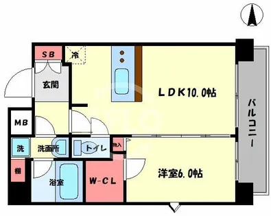 ランドセントラル梅田【4階】の間取り