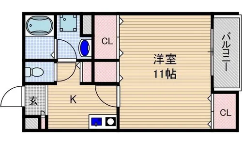 春日丘ヒルズ【1階】の間取り