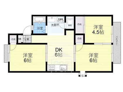 ガーデンハイツ【2階】の間取り