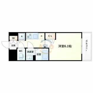 メインステージ新大阪【9階】の間取り