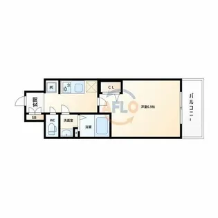 クリスタルグランツBAYフロンティア【7階】の間取り