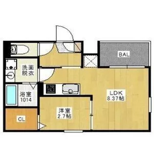 兵庫県川西市小戸3丁目【アパート】の間取り