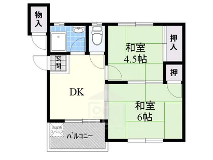 暁マンション【2階】の間取り