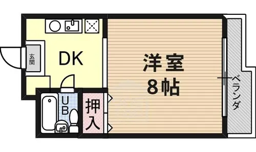 コーポヨシオカ【1階】の間取り