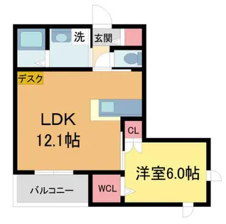 ラ リュール【2階】の間取り