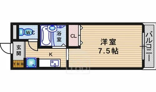 メゾン・ヴェルドゥール【2階】の間取り